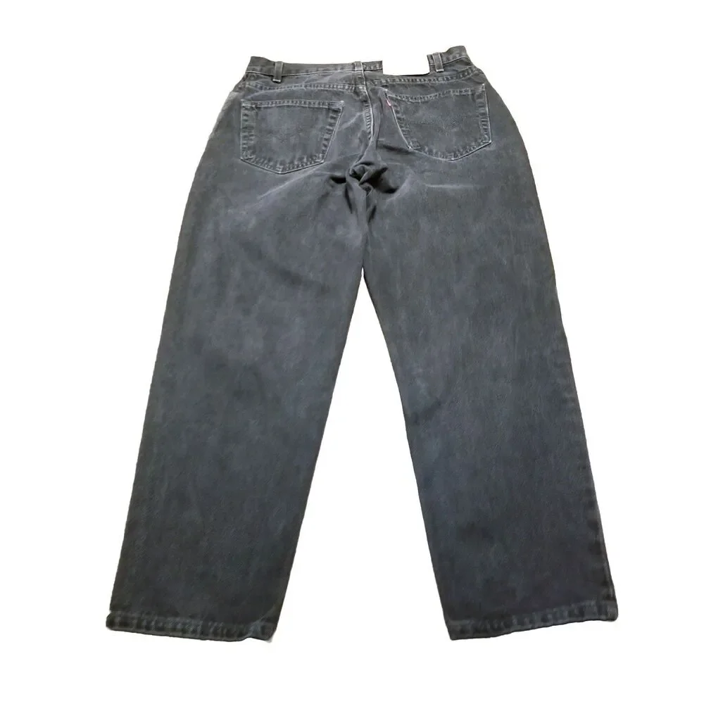 Levi's 560 Jeans Men Size 32x30 Black Dark Gray Denim Vtg Made In USA (31x28.5)